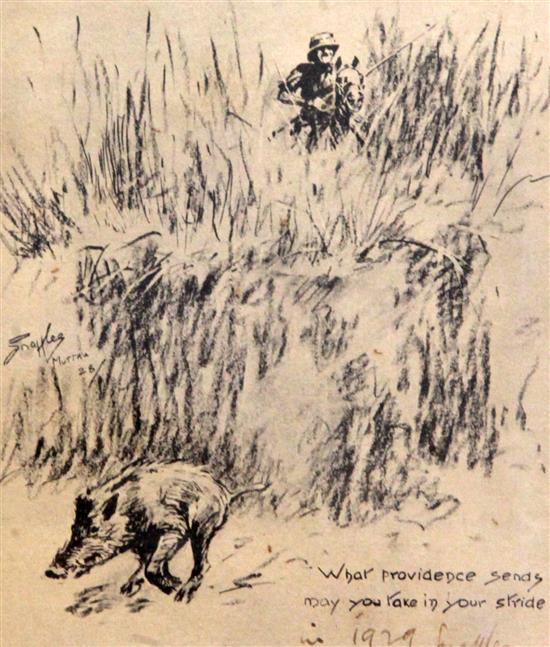 Charles Johnson Payne Snaffles (1884-1967) Andsomes, What Andsome Does, 5 x 4.25in.